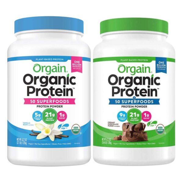 Bột Protein hữu cơ Orgain Organic Protein của Mỹ, hũ 1,2kg